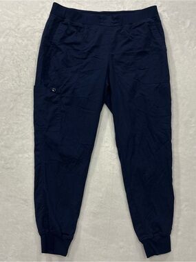 Medcouture Touch Navy Blue Joggers Scrub Pants Women’s Size L